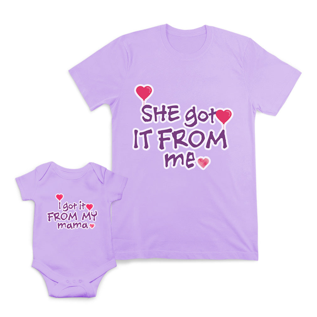 Funny Mama & Mini Matching Outfit Set - Mama Sweatshirt & Baby Romper, Mother's Day/Birthday Gift-384920