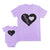 Mom and Baby Matching Outfits Mother Daughter Love Heart Cotton