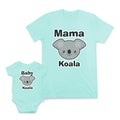 Mom and Baby Matching Outfits Mama Baby Koala Cotton