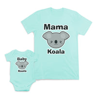 Mom and Baby Matching Outfits Mama Baby Koala Cotton