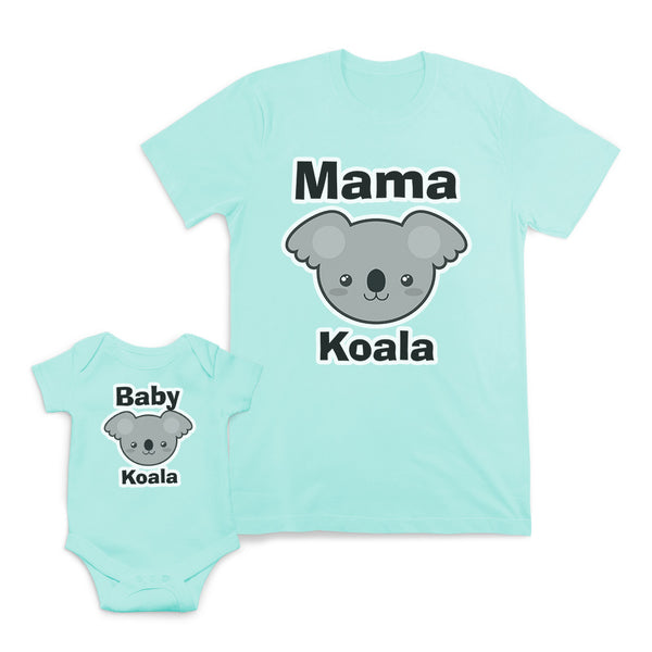 Mom and Baby Matching Outfits Mama Baby Koala Cotton