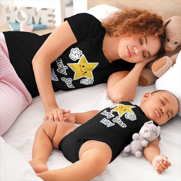 Lucky Star Mom Baby Smiling Star