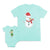 Mom and Baby Matching Outfits Snowman Elf Christmas Occasion Cartoon Cotton