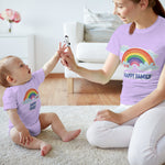 Mom Baby Happy Family Rainbow Clouds