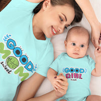 Good Mom Girl Sweet Eyes Leaves