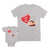 Mom and Baby Matching Outfits Love My Mom Son Monkey with Shades Heart Cotton