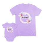 Mom and Baby Matching Outfits Mama Baby Flowers Mom Cotton