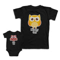 Mom and Baby Matching Outfits Mommy Little Owl Birds Cotton