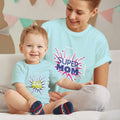 Mom and Baby Matching Outfits Super Mom Son Sparkling Crackers Star Cotton