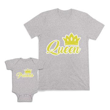Mom and Baby Matching Outfits Queen Princess Crown Girl Cotton