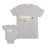 Mom and Baby Matching Outfits Baby Queen Honey Bee Cotton