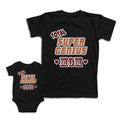 Mom and Baby Matching Outfits Total Super Genius Mom Son Love Heart Cotton