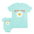 Mom and Baby Matching Outfits Exhausted Smiling Bulls Eye Excited Egg Cotton