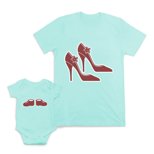 Mom and Baby Matching Outfits Women Baby Shoes Mom Life Children Cotton