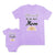 Mom and Baby Matching Outfits Blessed to Be Her Mom Daughter Heart Leaves Cotton