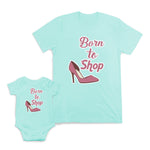 Mom and Baby Matching Outfits Born to Shop Shoes Hobby Cotton