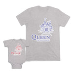 Mom and Baby Matching Outfits Queen Prince of The Castle Palace Boy Cotton