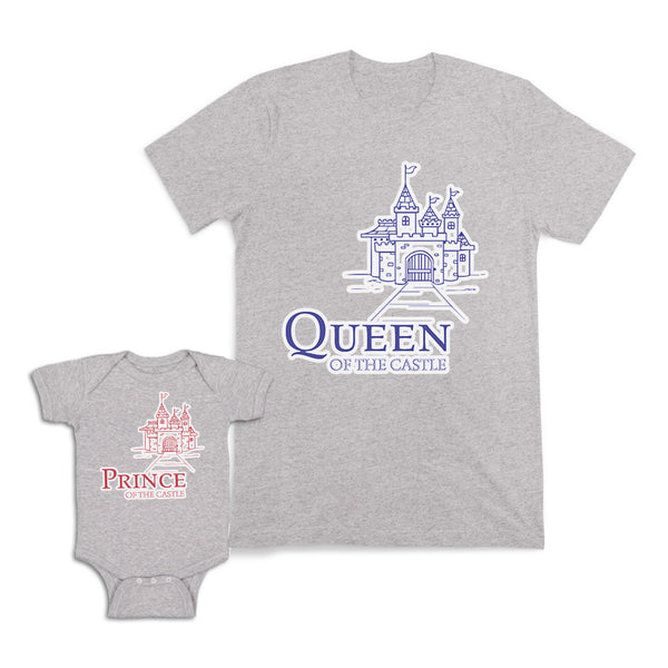Mom and Baby Matching Outfits Queen Prince of The Castle Palace Boy Cotton