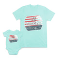 Mom and Baby Matching Outfits All American Mama Girl Stripes Cotton