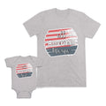 Mom and Baby Matching Outfits All American Mama Girl Stripes Cotton