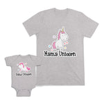 Mom and Baby Matching Outfits Mama Baby Unicorn Star Cotton