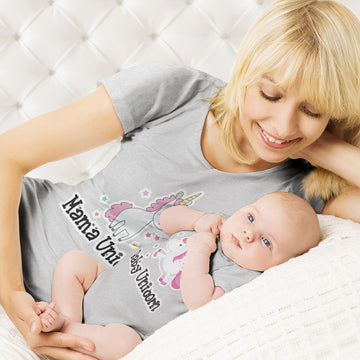 Mom and Baby Matching Outfits Mama Baby Unicorn Star Cotton