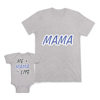 Mom and Baby Matching Outfits Mama Affection Me and Mama for Life Cotton