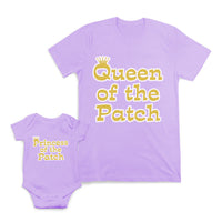 Mom and Baby Matching Outfits Queen of The Patch Crown Cotton