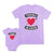 Mom and Baby Matching Outfits Trouble Maker Heart Arrow Cotton