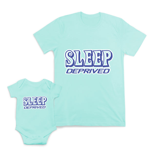 Mom and Baby Matching Outfits Sleep Deprived Mom Cotton