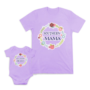 Mom and Baby Matching Outfits Southern Mama Breath Flowers Belle Cotton