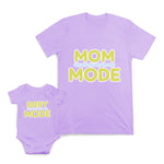 Mom and Baby Matching Outfits Mom Mode Heart Love Baby Mode Cotton