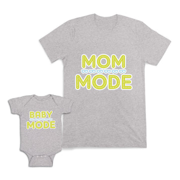Mom and Baby Matching Outfits Mom Mode Heart Love Baby Mode Cotton