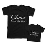 Mommy and Me Outfits Chaos Creator Funny Chaos Coordinator Funny Cotton