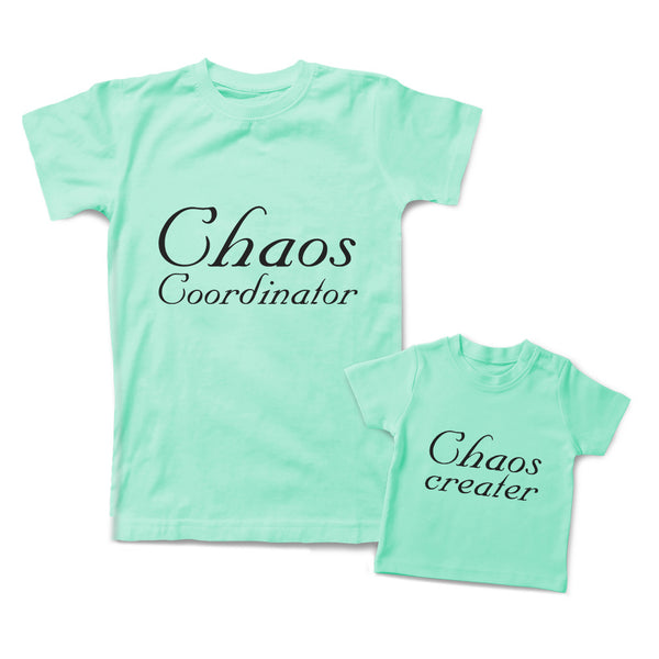 Mommy and Me Outfits Chaos Creator Funny Chaos Coordinator Funny Cotton