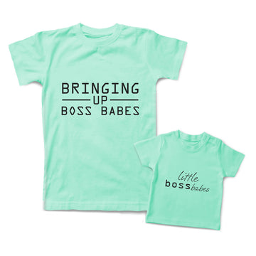 Mommy and Me Outfits Bringing up Boss Babes Little Cotton
