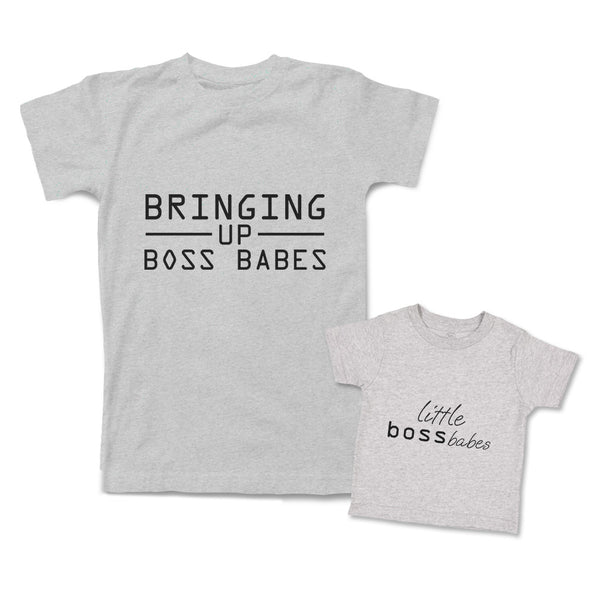 Mommy and Me Outfits Bringing up Boss Babes Little Cotton