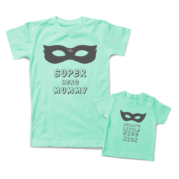 Mommy and Me Outfits Super Mom Super Hero Mummy Mask Cotton