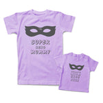 Mommy and Me Outfits Super Mom Super Hero Mummy Mask Cotton