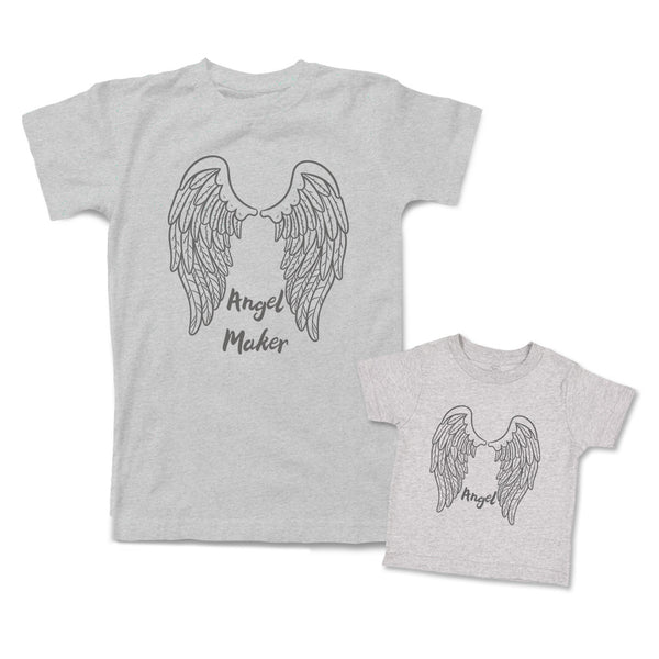 Mommy and Me Outfits Angel Maker Wings Heaven Cotton
