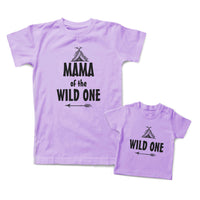 Mommy and Me Outfits Mama of The Wild 1 Tent Arrow Cotton