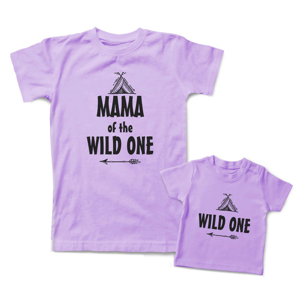 Mommy and Me Outfits Mama of The Wild 1 Tent Arrow Cotton