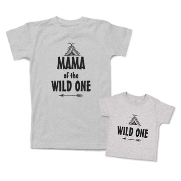 Mommy and Me Outfits Mama of The Wild 1 Tent Arrow Cotton