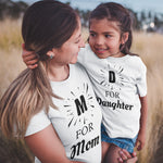 M for Mom D for Daughter