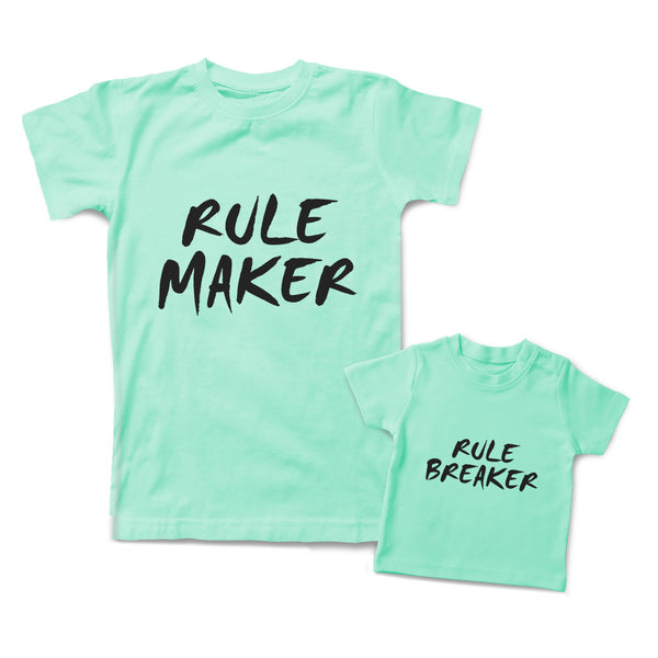 Mommy and Me Outfits Rule Maker Breaker Children Cotton