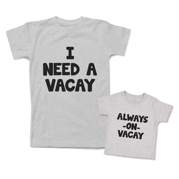 Mommy and Me Outfits I Need A Vacay Always on Vacation Cotton