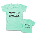 Mommy and Me Outfits Mom Is in Charge My Mom Thinks She Is in Charge Cotton