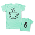 Mommy and Me Outfits Hot Coffee Mom Life Cotton