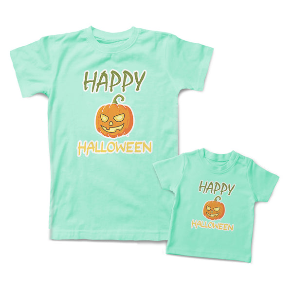 Mommy and Me Outfits Happy Halloween Pumpkin Scary Cotton