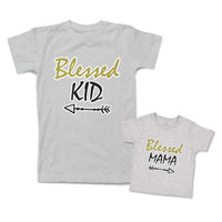 Mommy and Me Outfits Blessed Mama Kid Arrow Cotton